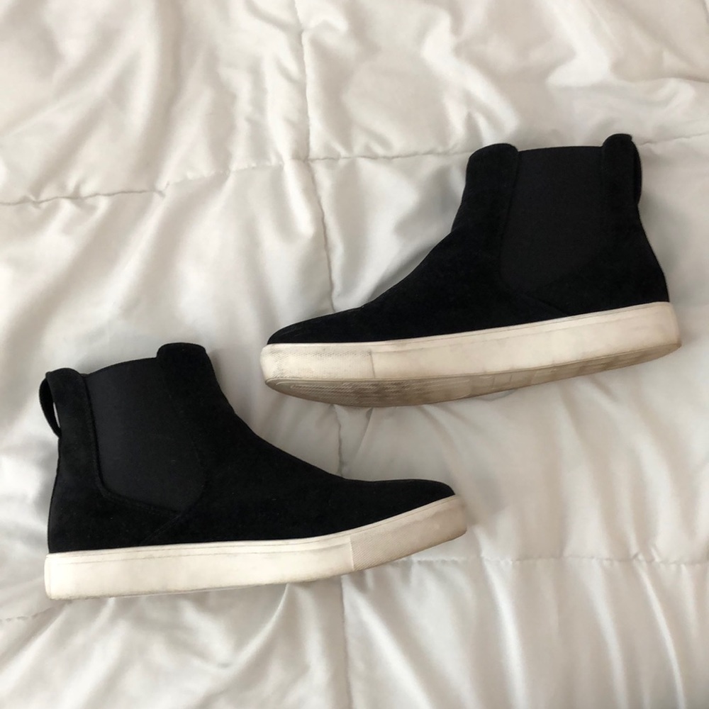 Black high top shoes